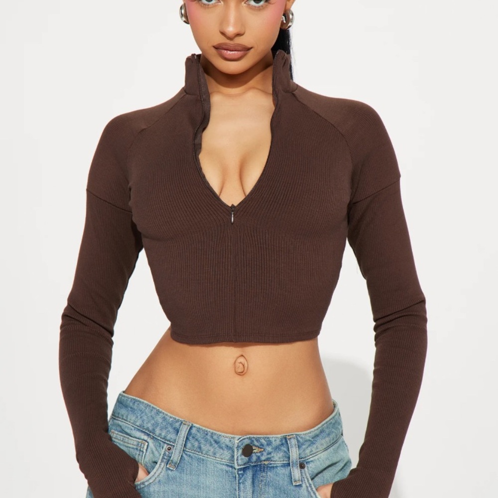 Chocolate Snatched Crop Top